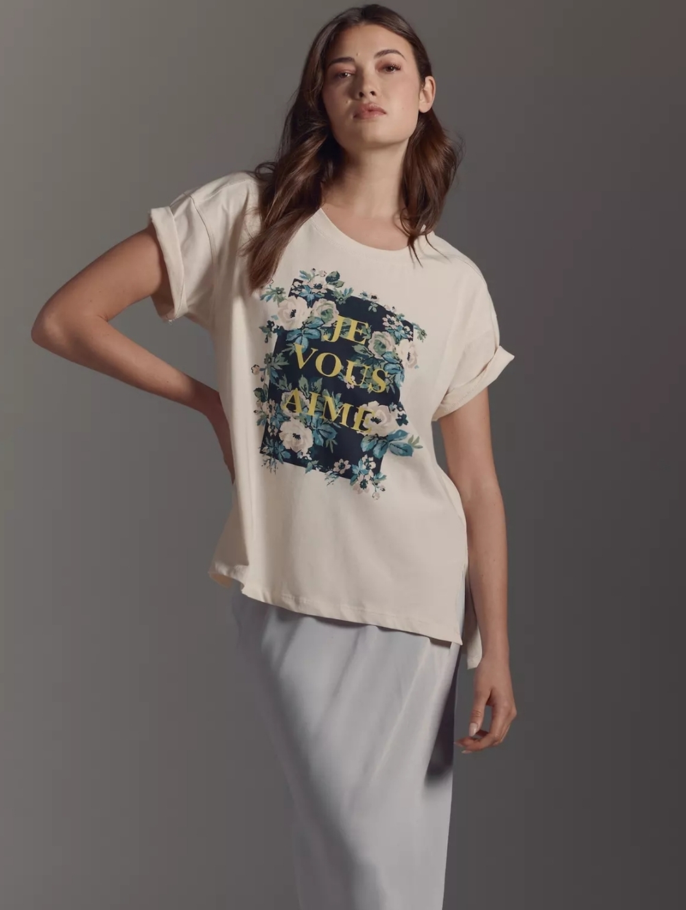 Anthropologie Floral French Oversized Shirt NWT
